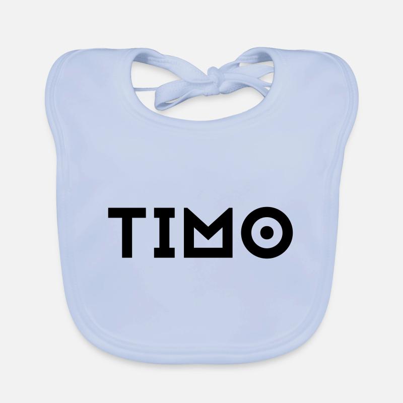 First name Timo Organic Baby Bibs