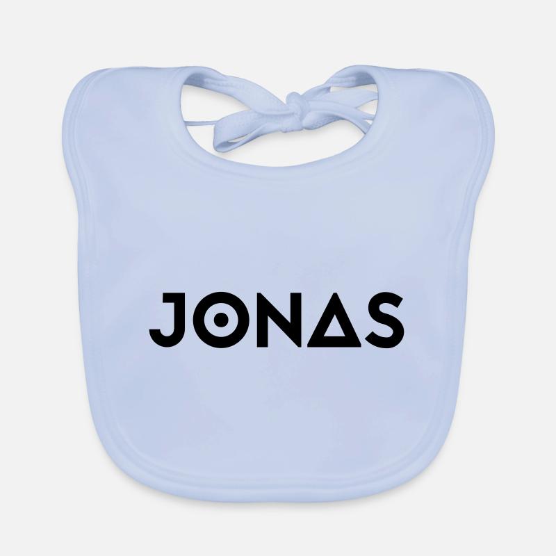First name Jonas Organic Baby Bibs