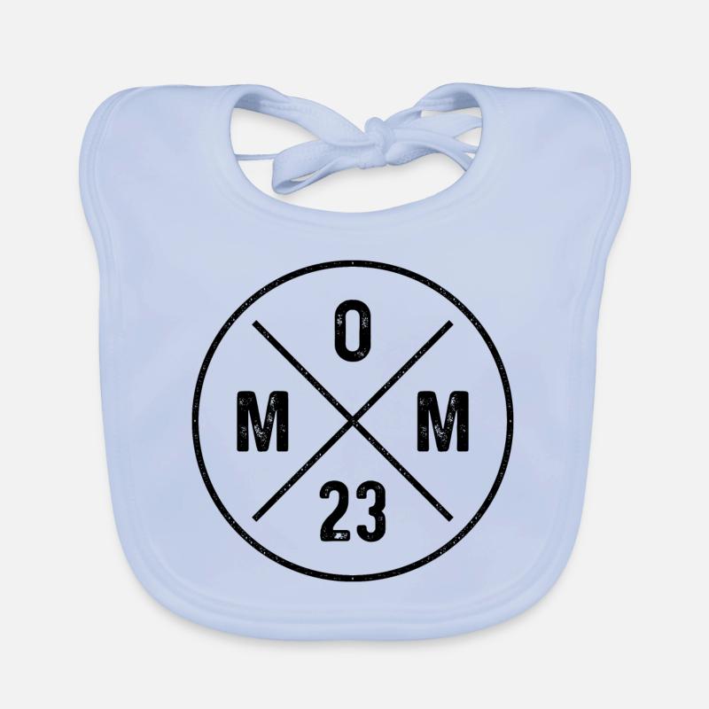Maman 23 Mère Progéniture Annonce de bébé Maman 2023 Bavoir bio Bébé