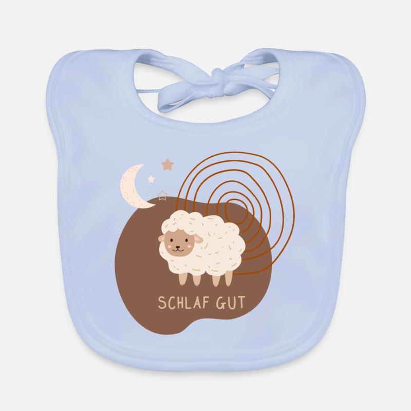Schlaf Gut | Schaf | Boho-Style Baby Bio-Lätzchen