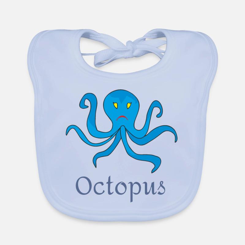 Oktopus Baby Bio-Lätzchen