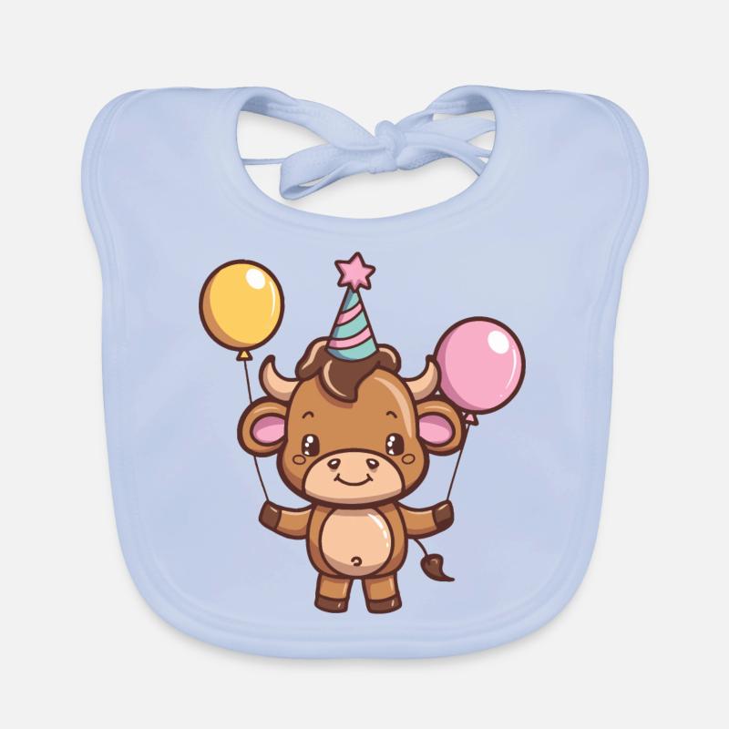 Stier Geburtstag Comic Baby Bio-Lätzchen