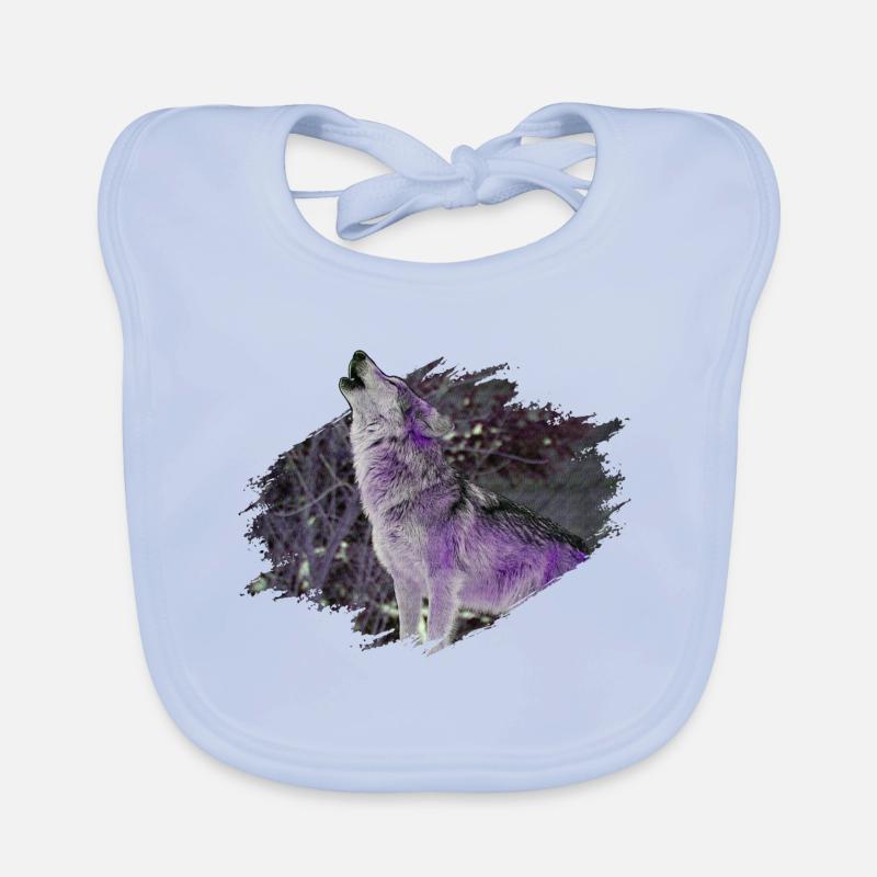 Loup Bavoir bio Bébé