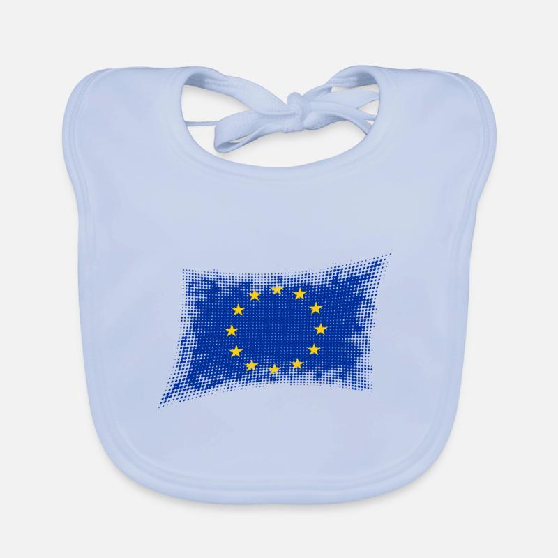 Drapeau européen Bavoir bio Bébé
