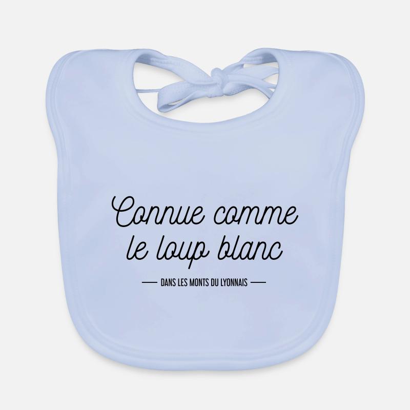 Connue comme le loup blanc Bavoir bio Bébé