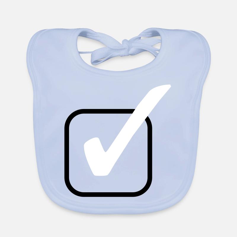 hook symbol Organic Baby Bibs