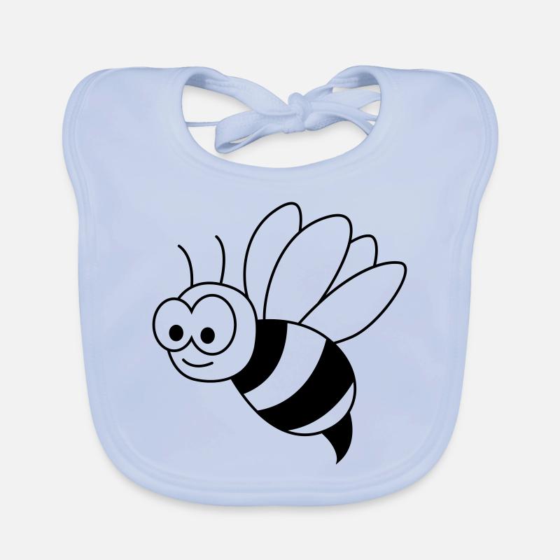 Honey Bee Comic Animal Bavoir bio Bébé