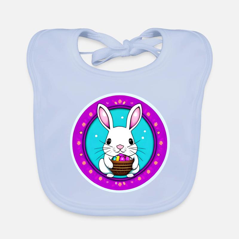 Easter and Easter Basket Organic Baby Bibs