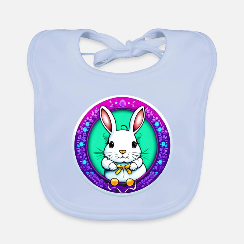 flashy Easter motif Organic Baby Bibs