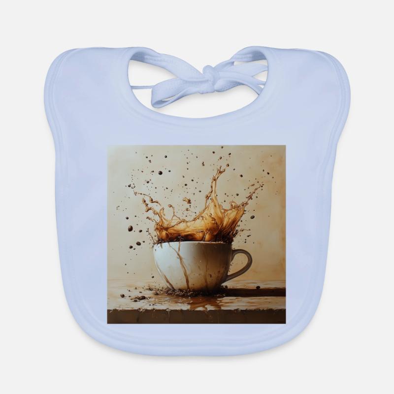 Kaffeetasse Explosion Baby Bio-Lätzchen