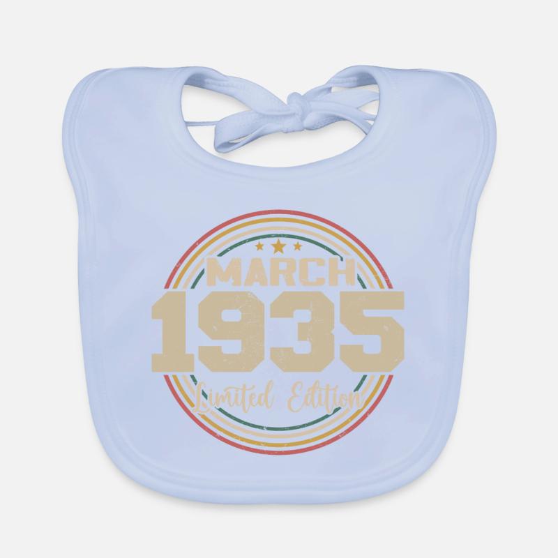 Awesome seit März 1935 Geburtstag 1935 Geschenk Baby Bio-Lätzchen