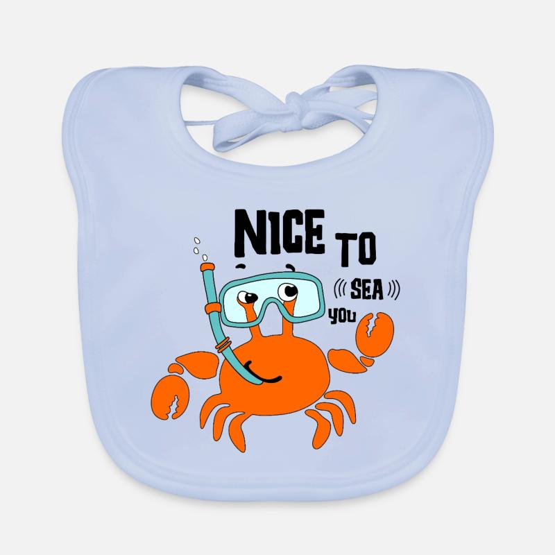 Crab Organic Baby Bibs