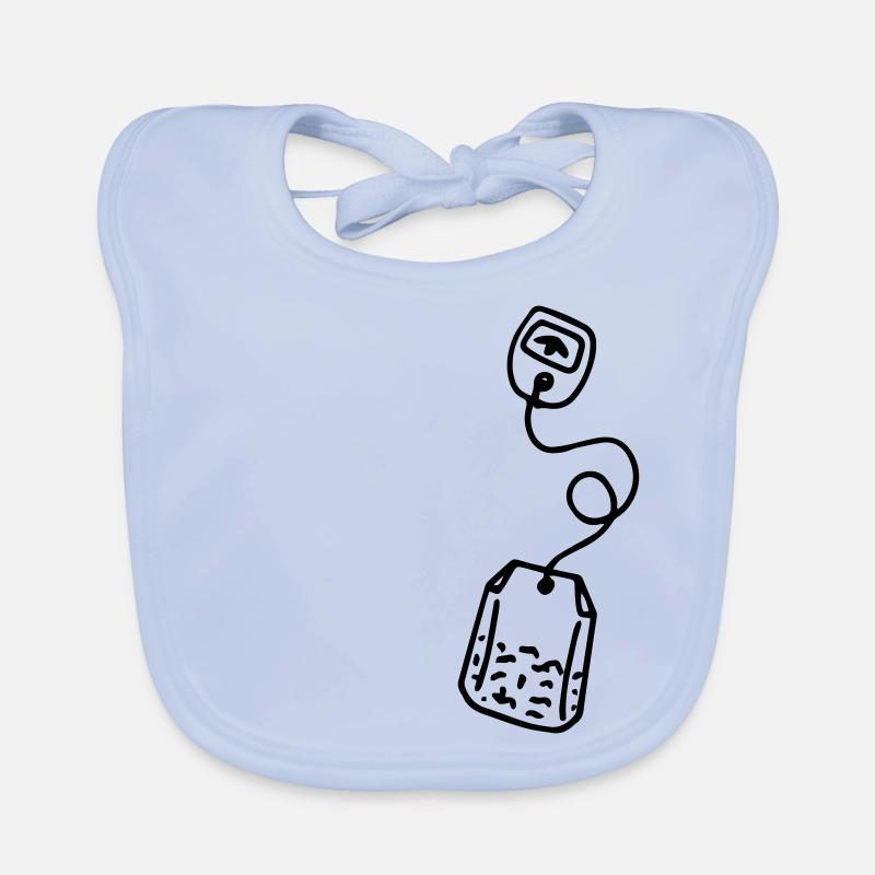 Teebeutel Tee Teetasse Teetrinker Tea Tealover Baby Bio-Lätzchen