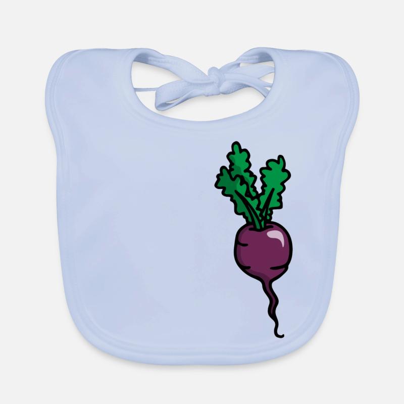 Radieschen Rote Beete Radish beetroot betterave Baby Bio-Lätzchen