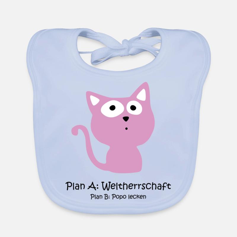 Süße Katze - Weltherrschaft Baby Bio-Lätzchen