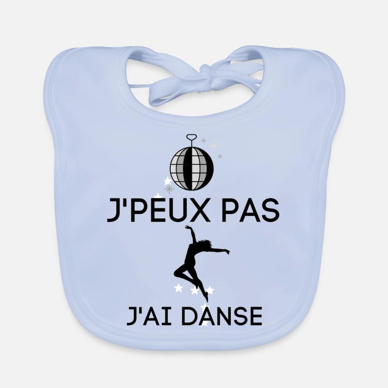 J'PEUX PAS J'AI DANSE Bavoir bio Bébé