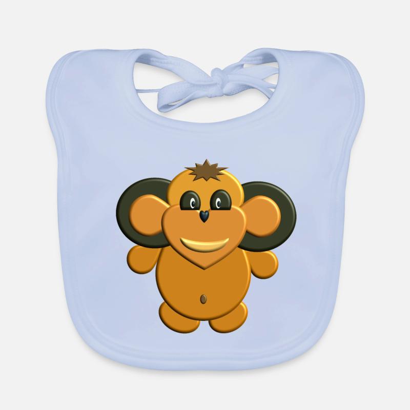 Singe Bavoir bio Bébé