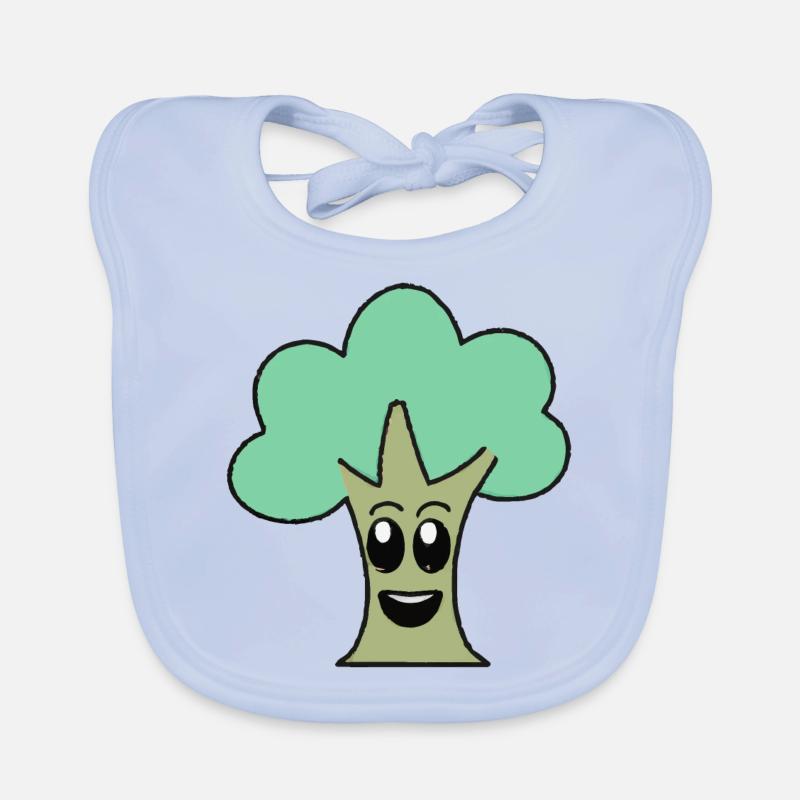 Tree with face Smile Cute tree Organic Baby Bibs