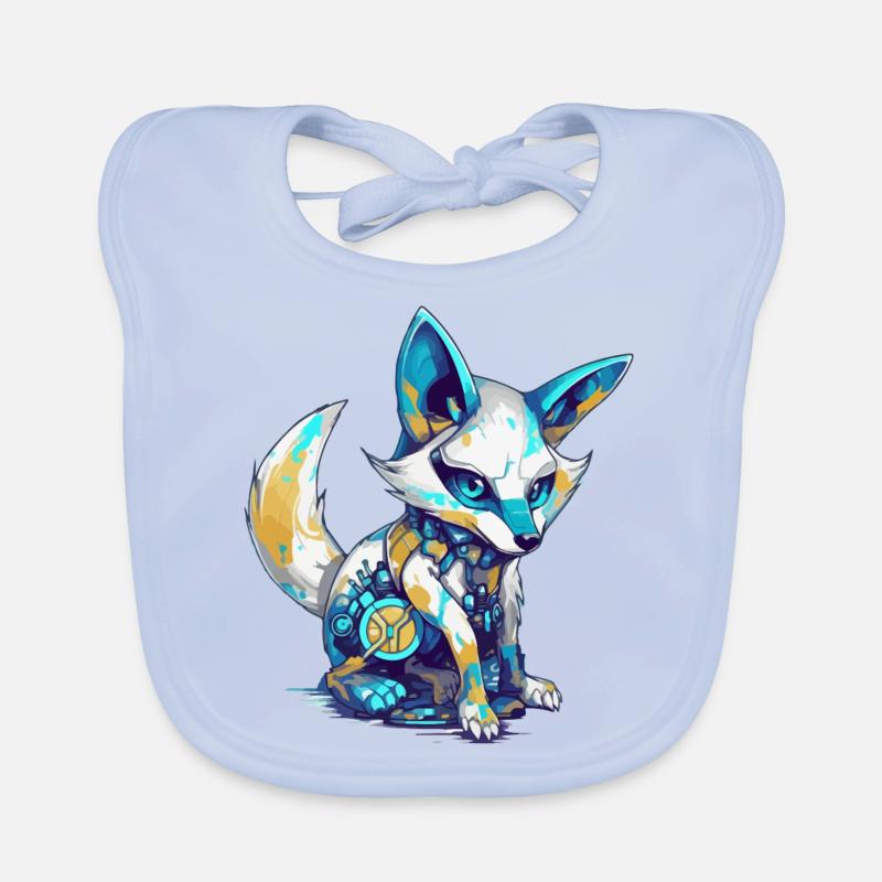 Ecko the bionic fox Organic Baby Bibs
