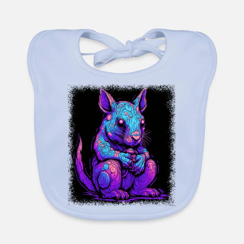 Fun Japanese Squirrel Christmas Massy Organic Baby Bibs