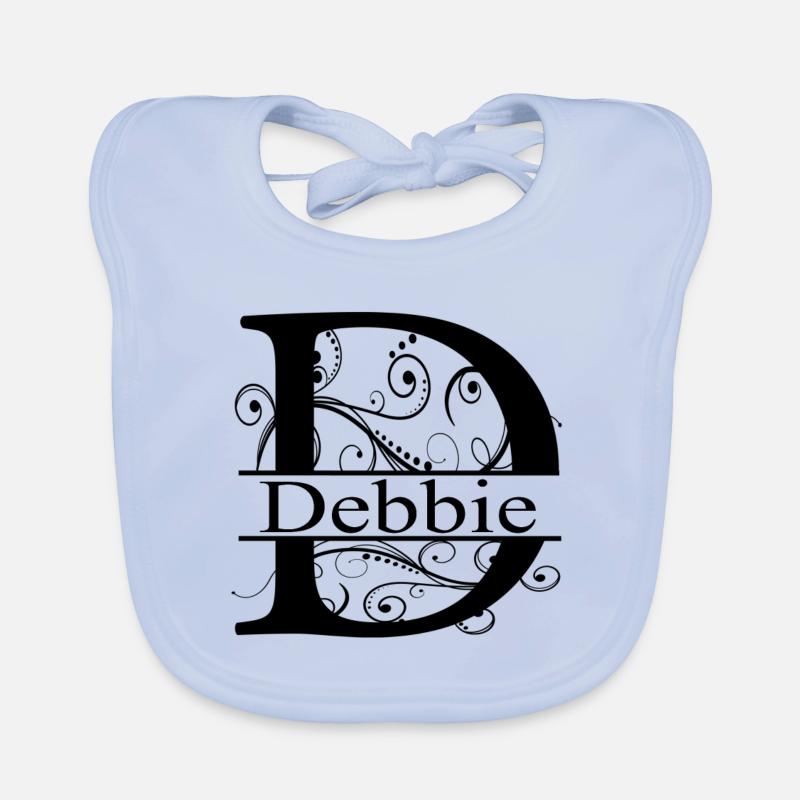 Monogram avec le prénom Debbie Bavoir bio Bébé