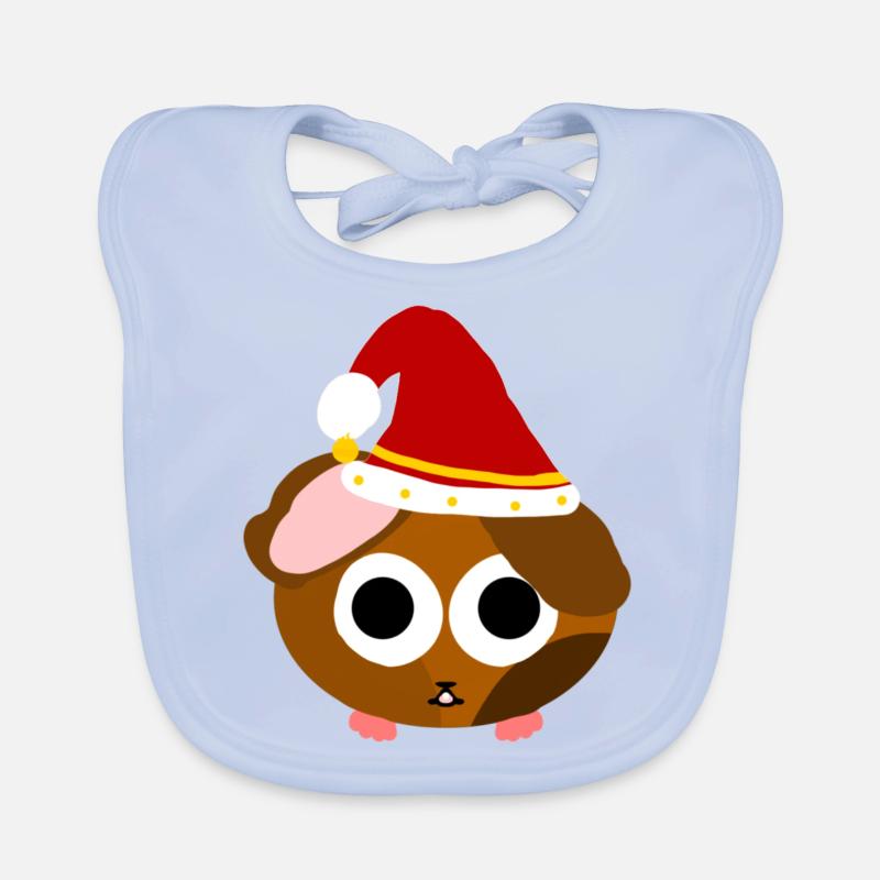 Jonon cochon d’Inde de Noël Bavoir bio Bébé
