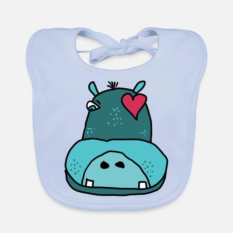 Nilpferd Baby Bio-Lätzchen