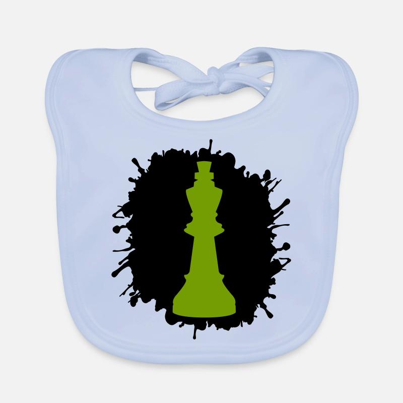Roi des échecs éclaboussures Bavoir bio Bébé