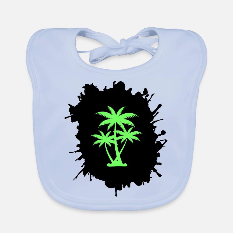 palmen klecks Baby Bio-Lätzchen