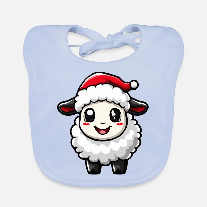 Mouton Noël Mignon Bavoir bio Bébé