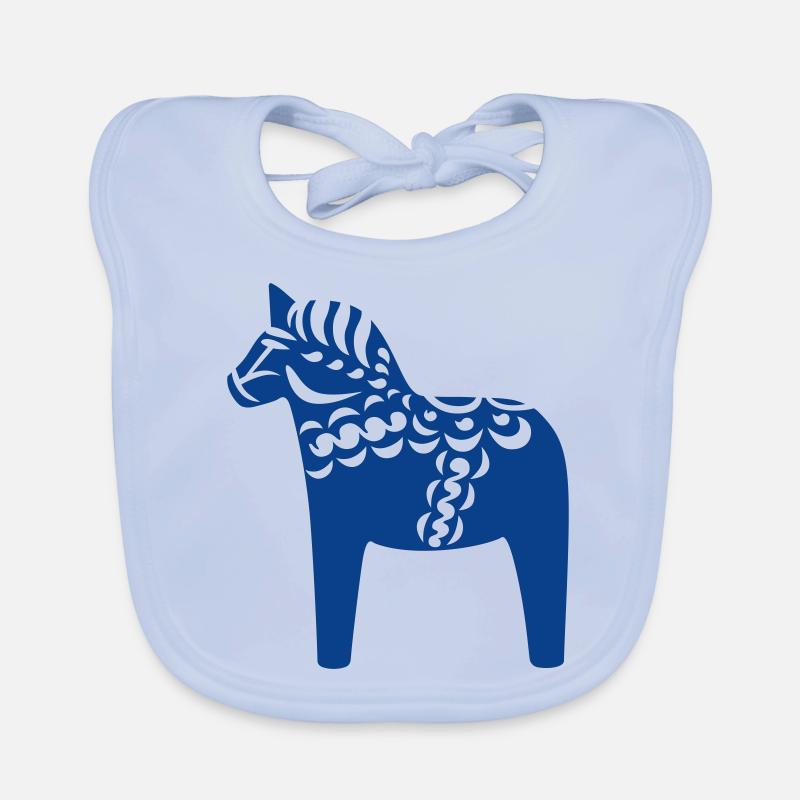 Cheval de Dala Bavoir bio Bébé