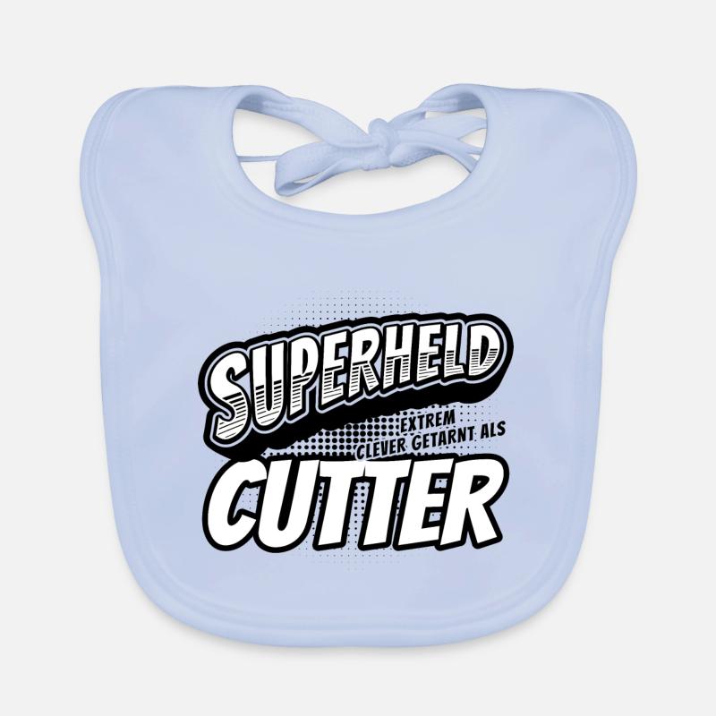 Superheld, clever getarnt als Cutter Baby Bio-Lätzchen