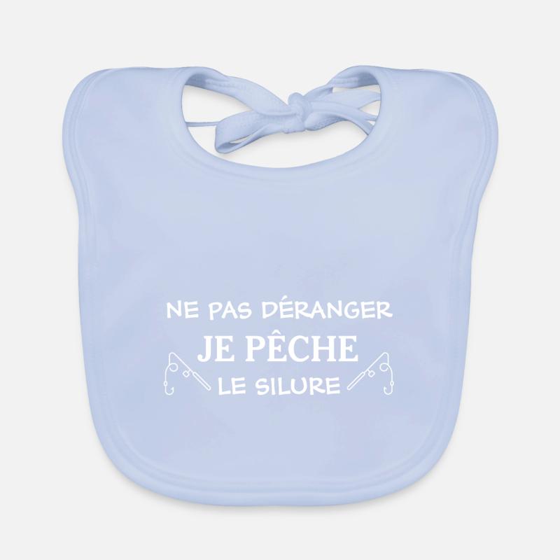 ne pas déranger je pêche le silure cadeau pêcheur Bavoir bio Bébé