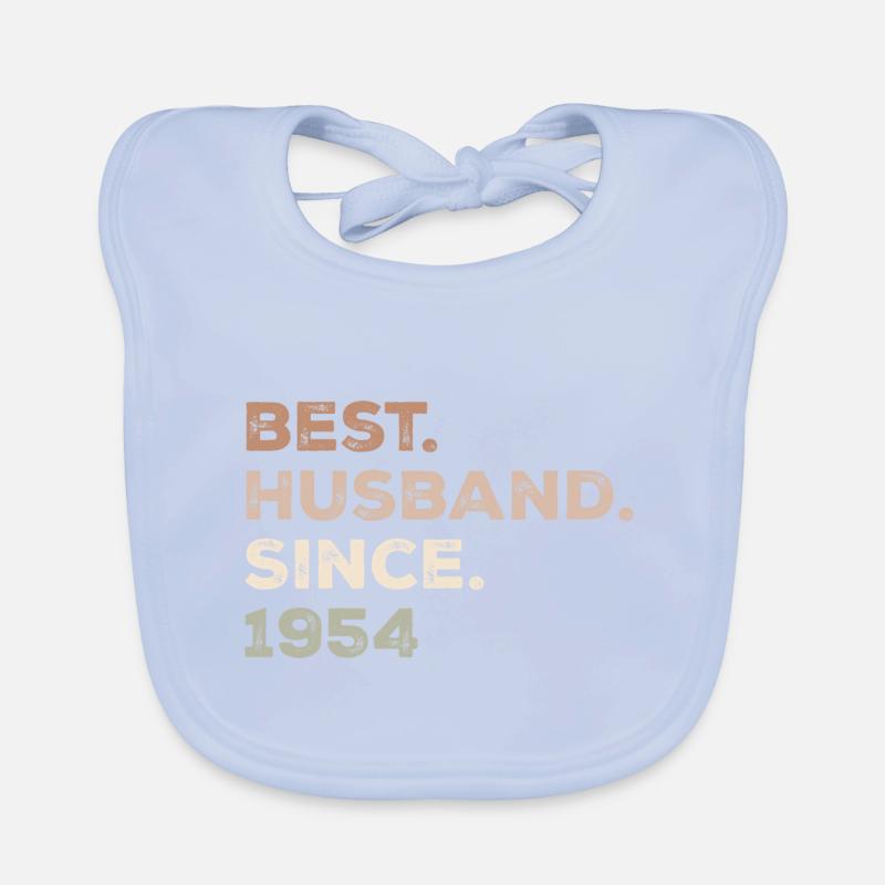 Bester Ehemann seit 1954 Jubiläumsgeschenk Baby Bio-Lätzchen