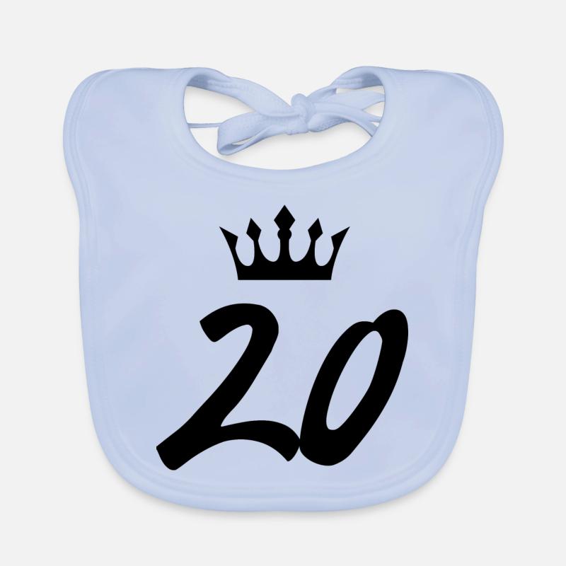 Couronne de 20 chiffres Bavoir bio Bébé