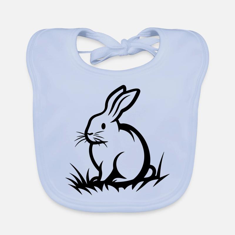 Lapin Pâques Bavoir bio Bébé