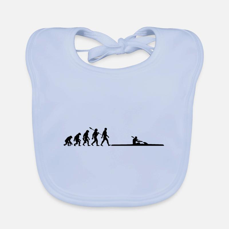 Evolution - Course de canoë - Kayak - Pagayage Bavoir bio Bébé