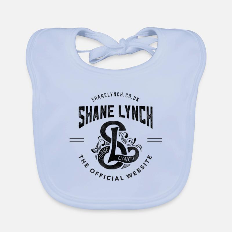 Black - Shane Lynch Logo Organic Baby Bibs