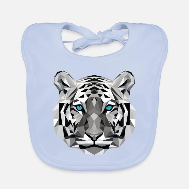 Tiger Polygone Bavoir bio Bébé
