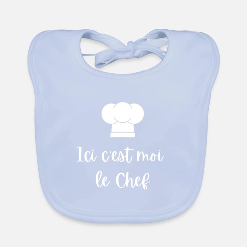 Ici C'est Moi Le Chef Bavoir bio Bébé