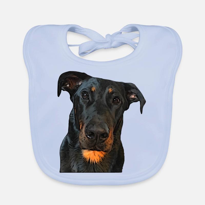 Regard du Beauceron Bavoir bio Bébé