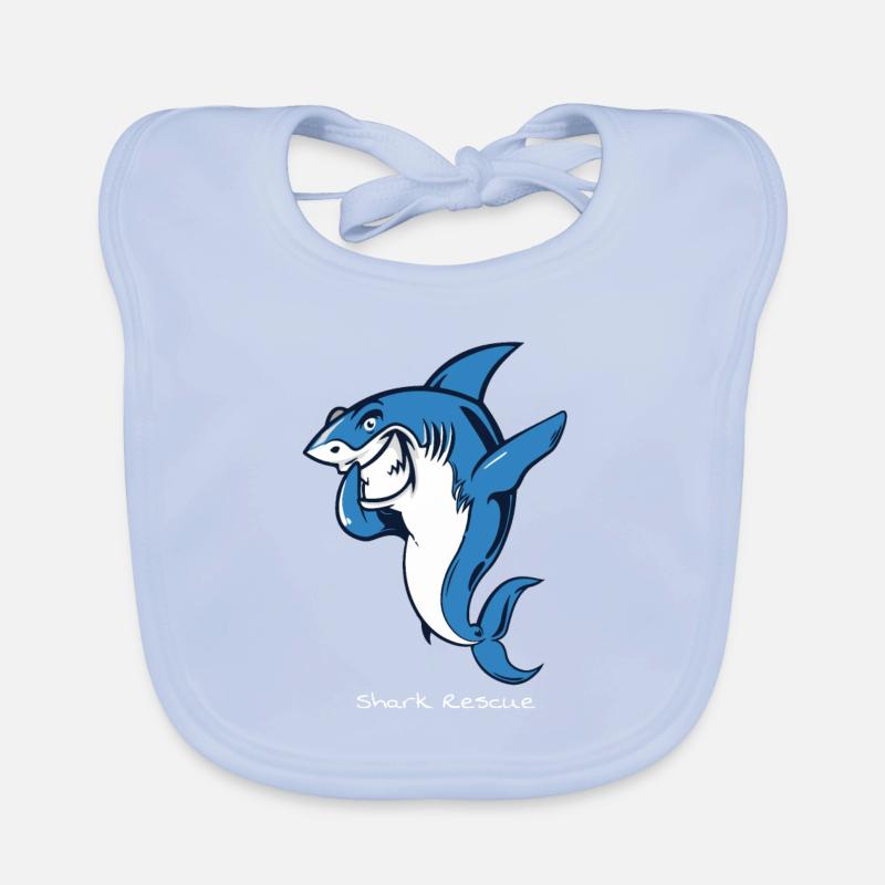 Dabbing Shark Dancing shark Organic Baby Bibs