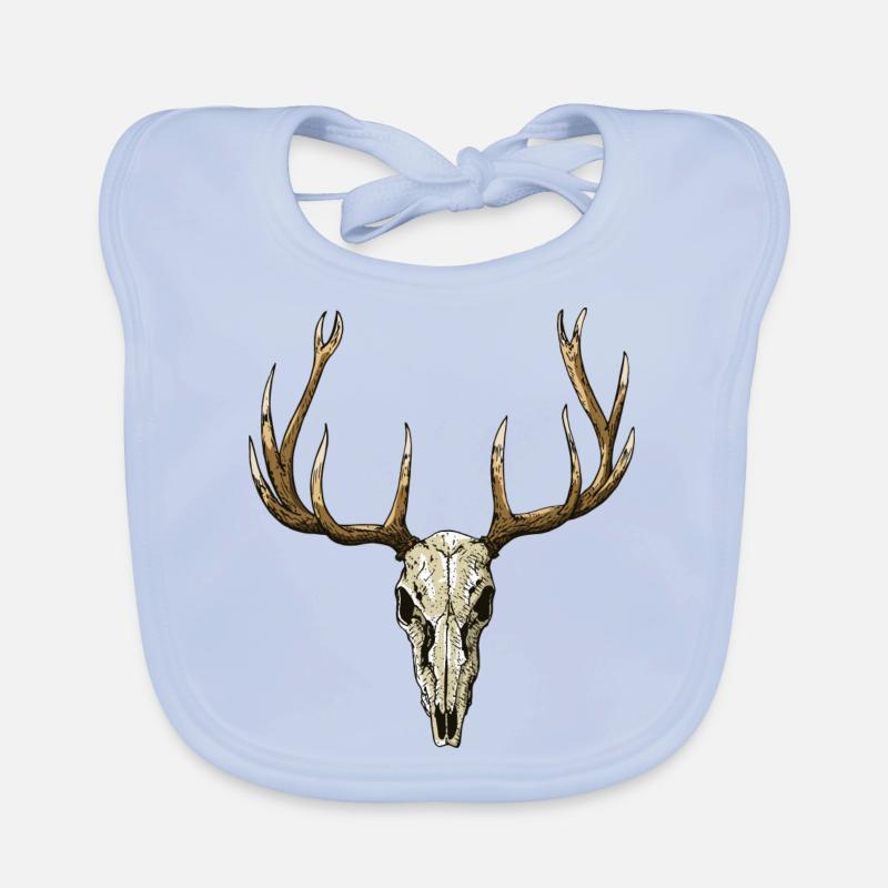 Hirschschädel Baby Bio-Lätzchen