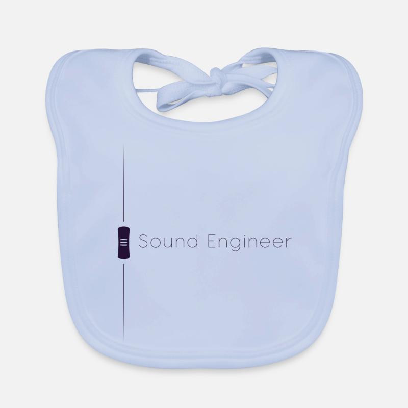 Fader de l’ingénieur du son violet Bavoir bio Bébé