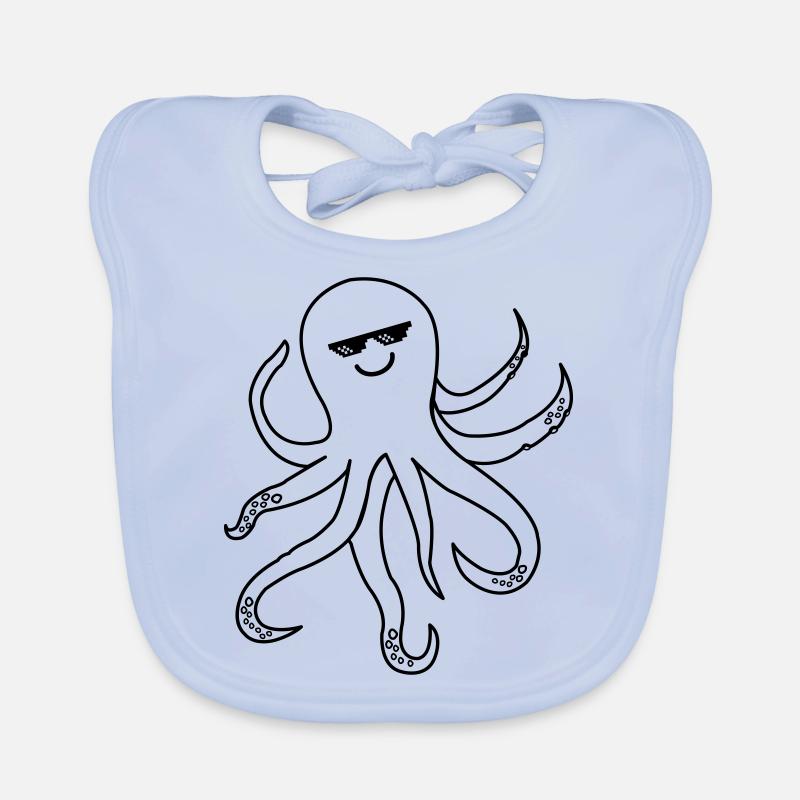 Octopus Octopus Cool Organic Baby Bibs