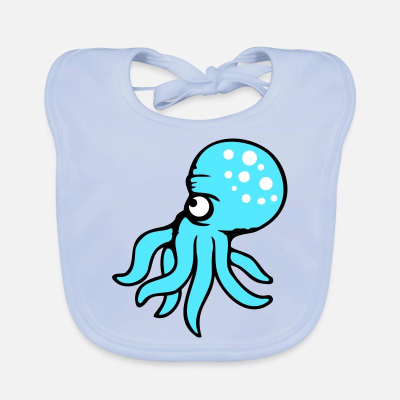 Octopus, octopus, octopus, cephalopod, evil eye Organic Baby Bibs