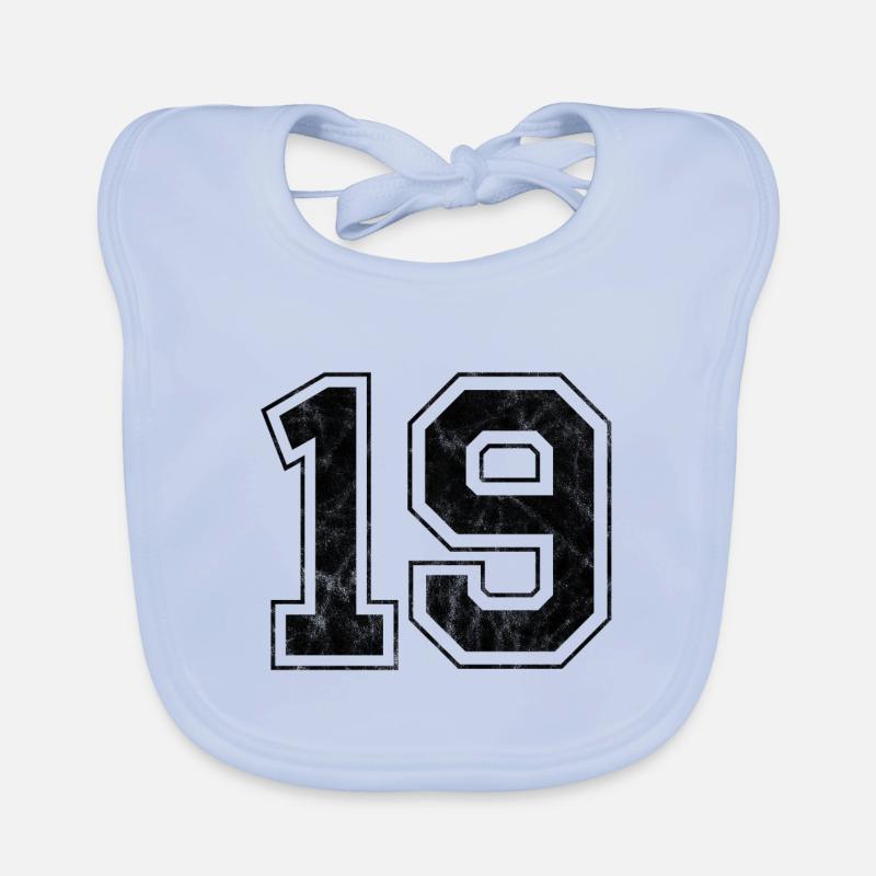Numéro 19 Bavoir bio Bébé