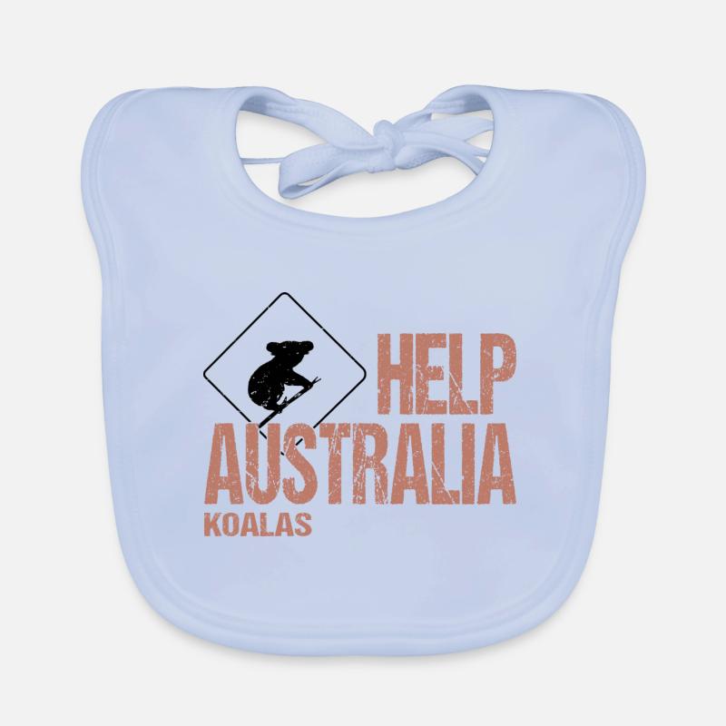 HELP AUSTRALIA KOALAS Baby Bio-Lätzchen