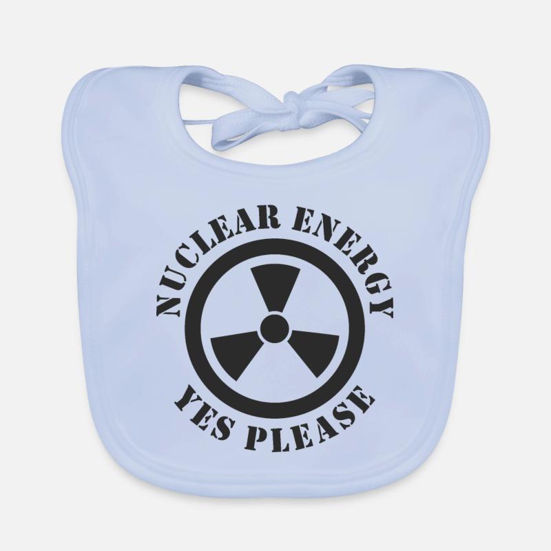 Nuclear Energy, Yes Please, Nuclear Power Organic Baby Bibs
