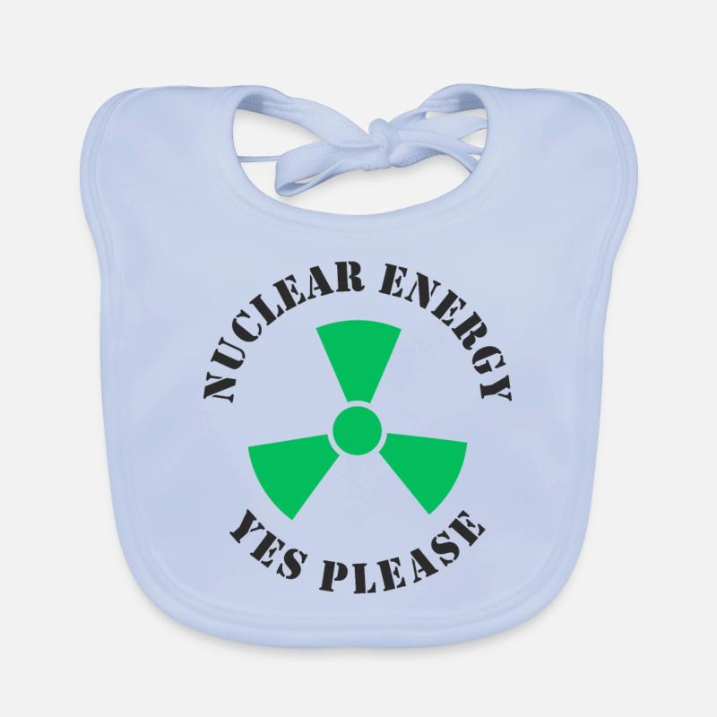 Nuclear Energy, Yes Please, Nuclear Power Organic Baby Bibs